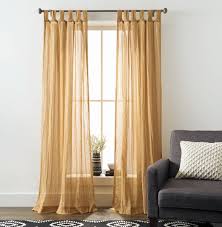 Tab top curtains have evenly spaced fabric tabs attached to the top, and these tabs are how the as far as diy projects are concerned, making tab top curtains is quite simple, and a basic set of decide how many curtains you need. Better Homes Gardens Arusha Solid Sheer Tab Top Single Curtain Panel Gold 50 X 84 Walmart Com Gold Curtains Living Better Homes And Gardens Gold Curtains Living Room
