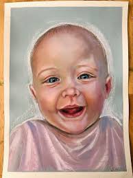 Just finished my first portrait. My grandson 🥰 8"×10" Oil Pastel.