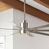 The harbor breeze waveport ceiling fan features palm leaf shaped blades and frosted glass. 1