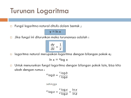 Integral dapat diartikan sebagai kebalikan dari proses differensiasi. Contoh Soal Logaritma Natural Dan Penyelesaiannya Barisan Contoh