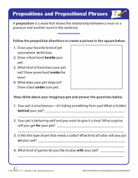 16 Grammar Practice Worksheets For 4th Grade Prepositional Phrases Advanced Grammar Prepositions