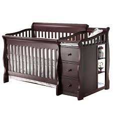 Sorelle Princeton 4 In 1 Convertible Crib With Changer Espresso Black Baby Cribs Cribs Convertible Crib