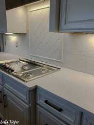 Kitchen with shiplap backsplash ideas. Shiplap Island And Natural Wood Accents Kitchen Before And After Bella Tucker