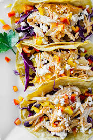 Healthy Sriracha Shredded Chicken Tacos Jar Of Lemons Recipe Leftover Chicken Recipes Recipes Easy Shredded Chicken