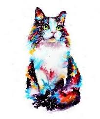 3 Watercolor Cat Meow Kitty Kitten Cute Pet Hippie Peace Vinyl Cool Sticker Ebay Watercolor Cat Cat Artwork Cat Painting