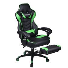 Amazon Com Video Gaming Chair Racing Office Reclining Pu Leather High Back Ergonomic Adjustable Swivel Executive Computer De Gaming Chair Racing Chair Chair