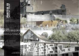 Two vertical portfolio items in two columns (one next to another), followed below by a horizontal image (landscape style). How To Design An Architecture Portfolio For Job Interview Architecturechat