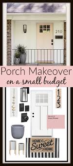 Small Front Porch Budget Makeover Small Front Porches Front Porch Ideas Curb Appeal Budget Makeover