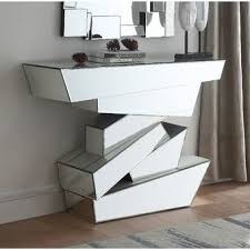 Larock Crystal Console Table Mirrored Console Table Console Table Mirror Console