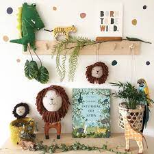 Safari Nursery Ideas With Roald Dahl Style Illustration Art On Boys Room Wall Natural Neutral Colours In Child S Safari Room Toddler Boys Room Ikea Hack Kids