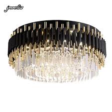 Jmmxiuz Modern Luxury Black Gold Chandelier Lighting Large Round Crystal Lamps Living Room Bedroom Led Chandelier Chandeliers Aliexpress