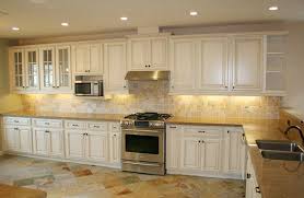 Glazed Kitchen Cabinet Finishes Cream Painted Kitchen Cabinets Antique White Kitchen Kitchen Cabinets Pictures