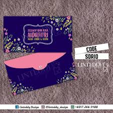 Bilakah tarikh penukaran duit raya aidilfitri tahun 2020? Sampul Duit Raya Cute Floral Blue Pink Pink Floral Design