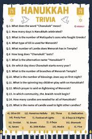Only true fans will be able to answer all 50 halloween trivia questions correctly. 100 Hanukkah Trivia Questions Answers Meebily