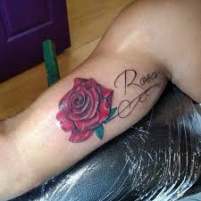 Rose tattoo were formed in sydney in 1976 with leigh johnston on rhythm guitar, tony lake on lead vocals and they were led by slide guitarist peter wells — who had departed as bass guitarist of heavy metal band, buffalo. 110 Memorable Name Tattoo Ideas Wild Tattoo Art