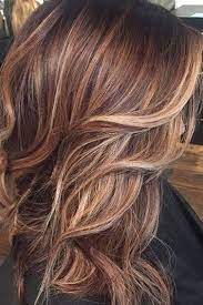 Brown Hair With Copper Blonde Highlights Hair Styles Carmel Hair Hair Color Caramel