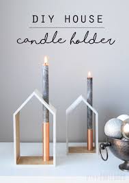 Diy Holiday House Candle Holder Pink Little Notebookpink Little Notebook