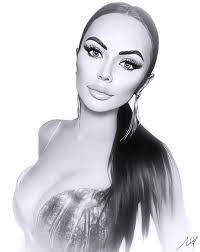 The Enchanting Ria Rose" I'm beyond excited to share my very first artwork  of the mesmerizing Ria Rose @missriarose ❤️👸! From the moment I started  this piece, I knew I wanted to