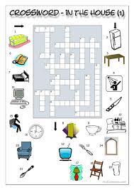 Crossword In The House 1 English Esl Worksheets For Distance Learning And Physical Classrooms