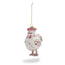 Jacques Pepin Collection Iconic Chicken Glass Ornament Sur La Table Ornaments Glass Ornaments Sur La Table