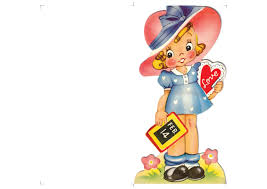 Diy valentine cards, gift tags, banners and treat bags for kids. Printable Valentine Card Vintage Valentine Cards Penny Printables