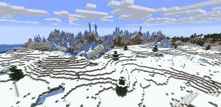 Note that the melting effect of a torch has a limited range: 262248666861398319 A Snow Sovered Tundra And Ice Peaks Seed Minecraft