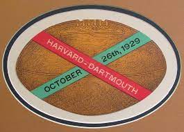 1929 Harvard Vs Dartmouth Football Game Antique Program 129 Dartmouth Football Football Games Vintage Football