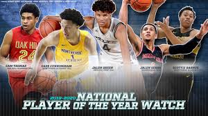He's had some ups and downs so far in his college. High School Boys Basketball National Player Of The Year Watch List Maxpreps