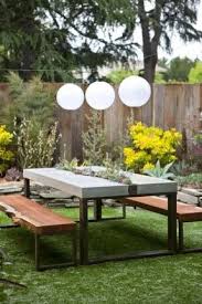 How To Make Cement Cloth Planters Google Search Garden Table Metal Garden Table Planter Table