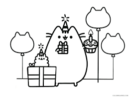 Garfield halloween printable coloring pages can be printed and is a great free printable item! Pusheen Coloring Pages Cartoons 1541488887 Pusheen Happy Birthday Party With Dad Printable 2020 5165 Coloring4free Coloring4free Com