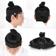 Like many other nations across the globe, haircuts for women was an offense to the departed, parents and grandparent. Korean Traditional Wig Topknot Joseon Dynasty Men S Hairstyle Sangtu Ebay