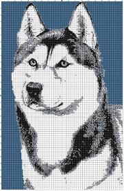 Siberian Husky Afghan Crochet Graph Dog Pattern By Alta S Crafts Crochet Quilt Pattern Wedding Cross Stitch Patterns Dog Pattern