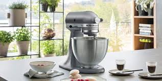 kitchenaid's classic stand mixer is on