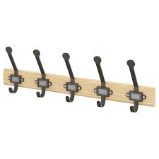Kartotek Rack With 5 Hooks Pine Gray Ikea In 2020 Ikea Bench With Shoe Storage Over The Door Hooks