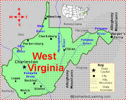 2 former wvu player chuck howley was named mvp of super bowl v. West Virginia Facts Map And State Symbols Enchantedlearning Com