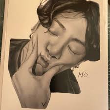 BTS Jungkook print of original drawing