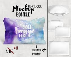 Two Sided Pencil Case Template Mockup Add Your Own Image And Etsy Free Packaging Mockup Free Psd Mockups Templates Mockup Free Psd