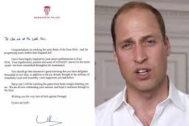 Prince William's good luck letter to Wales football team