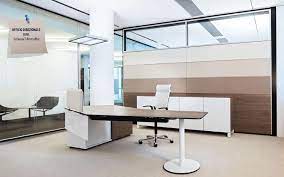 Pin By Christos Georgiades On Arredo Direzionale Front Office Wooden Office Desk Office Design