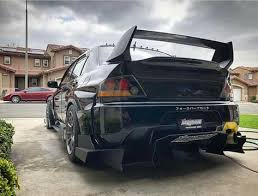 Mitsubishi Evo 8 With Big Diffuser Evo 8 Mitsubishi Evolution Mitsubishi Evo