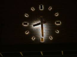 Skeletal Clock Outdoor Lumichron Modern Outdoor Clocks Outdoor Clock Modern Outdoor