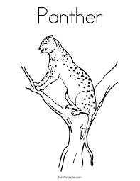 Use our large collection of 166.487 beautiful coloring pages for educational purposes or just for your kid's entertainment. Panther Coloring Page Twisty Noodle