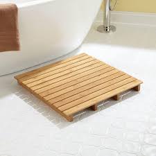 7 Bath Mat Ideas To Make Your Bathroom Feel More Like A Spa Bamboo Bath Mats Teak Bath Teak Bathmat
