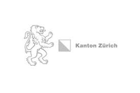 Die kantonsfarben sind blau und weiss. Logo Kanton Zurich C Factor