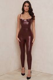 Lia Raisin Latex High Waist Leggings House Of Cb Dress