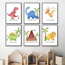 Stegosaurus Triceratops Tyrannosaurus Dinosaur Wall Art Canvas Painting Nordic Posters And Prints Wall Pictures Kids Room Decor Painting Calligraphy Aliexpress Pvc embossed wallpaper (pvc) 3. stegosaurus triceratops tyrannosaurus dinosaur wall art canvas painting nordic posters and prints wall pictures kids room decor