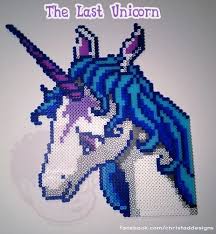 The Last Unicorn Perler Pixel Art By Christa D Art Animaux Perles Hama Perles Hama Perle
