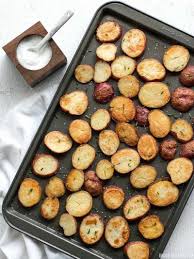 Salt Vinegar Roasted Potatoes With Smoky Garlic Mayo Budget Bytes Recipe Food Recipes Garlic Mayo