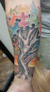 Don't forget to rate and comment if you like this autism puzzle piece tattoo designs. 59 Ideas Tattoo Tree Words Awesome Autism Tattoos Autism Awareness Tattoo Tattoos