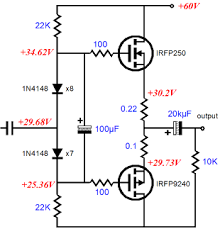 Here is the 200w mosfet amplifier powered based on four piece of irfp250n, they are very cheap and easy to find in the electronic market in your area. Irfp250 Amplifier Circuit Diagram 200w Mosfet Amplifier Based Irfp250n Schematic Design Audio Amplifier Valve Amplifier Amplifier Peak Diode Recovery Dv Dt Test Circuit Wiring Diagram For Light Switch